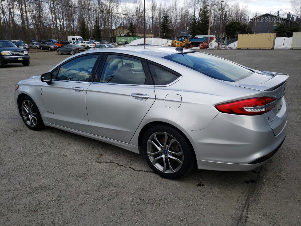 2017 Ford Fusion Se Hybrid Silver vin: 3FA6P0LU0HR325155