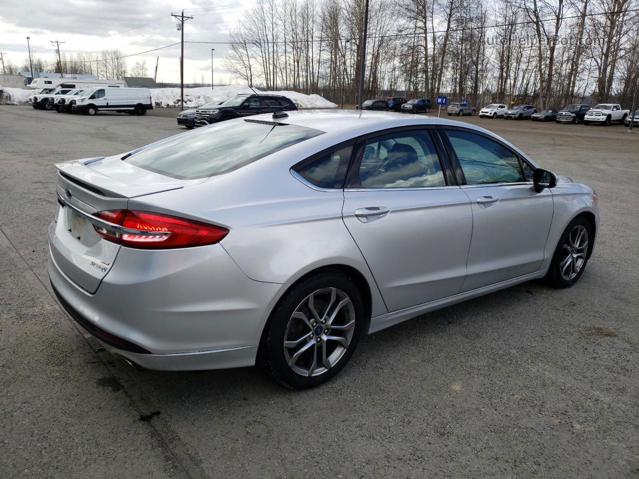 2017 Ford Fusion Se Hybrid Silver vin: 3FA6P0LU0HR325155