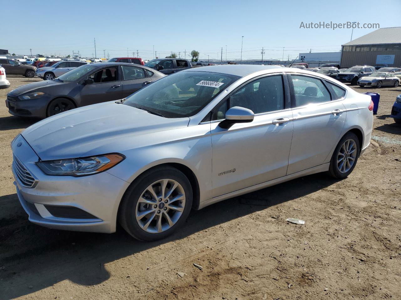 2017 Ford Fusion Se Hybrid Silver vin: 3FA6P0LU0HR381368