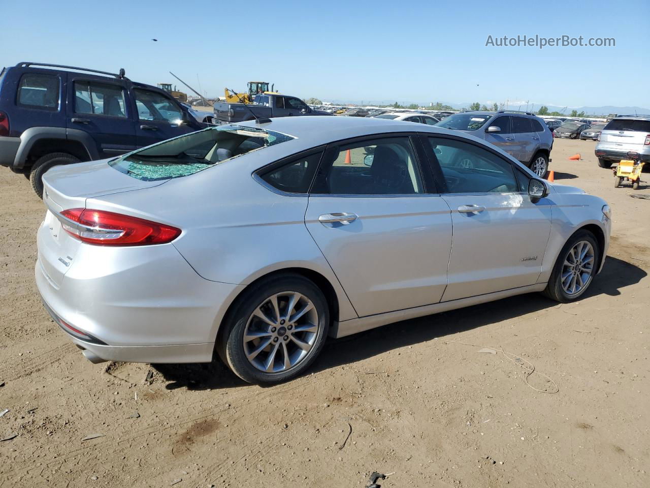 2017 Ford Fusion Se Hybrid Silver vin: 3FA6P0LU0HR381368