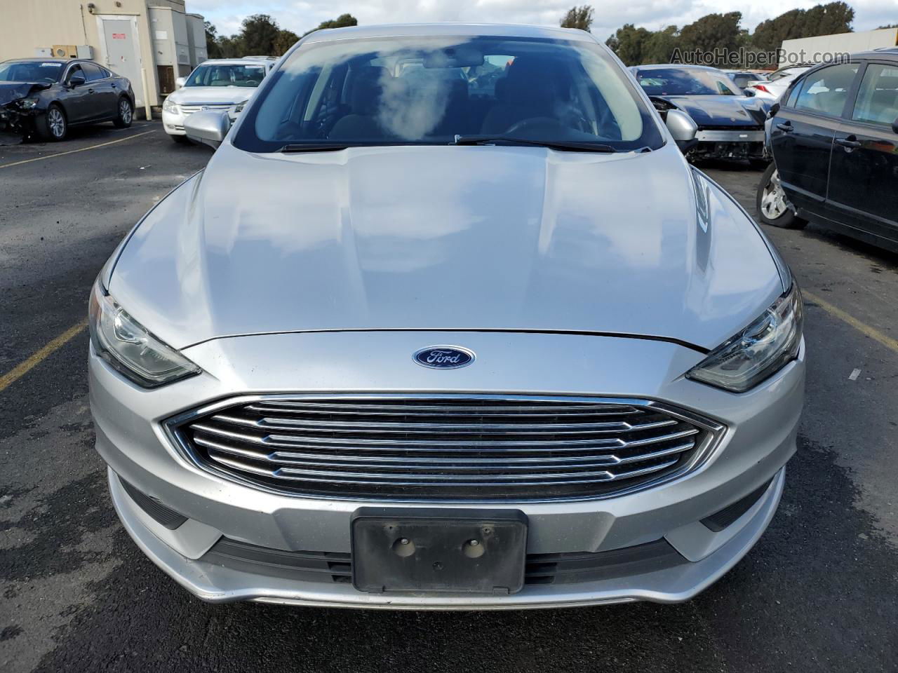 2018 Ford Fusion Se Hybrid Серебряный vin: 3FA6P0LU0JR128492