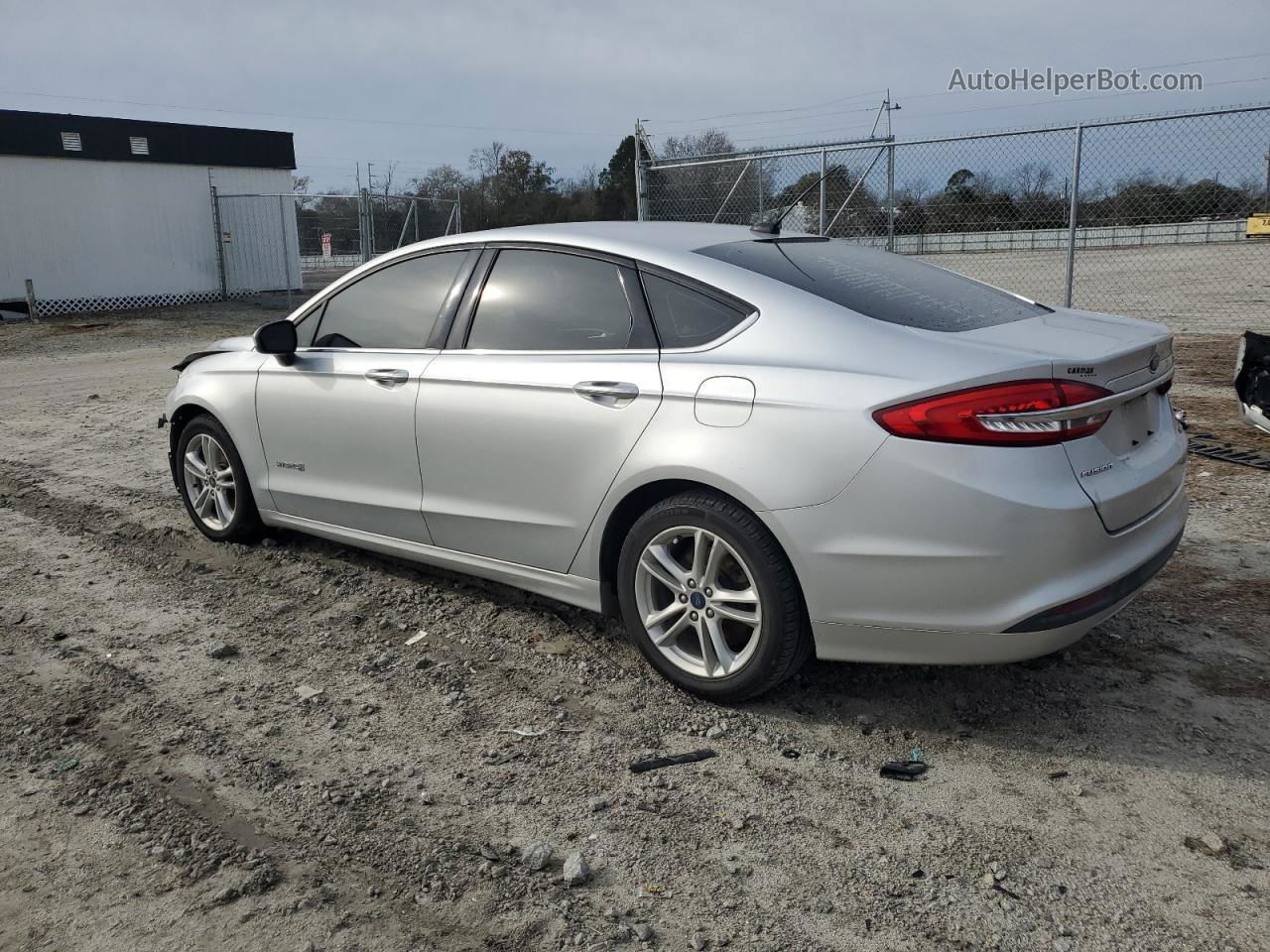 2018 Ford Fusion Se Hybrid Silver vin: 3FA6P0LU0JR173691