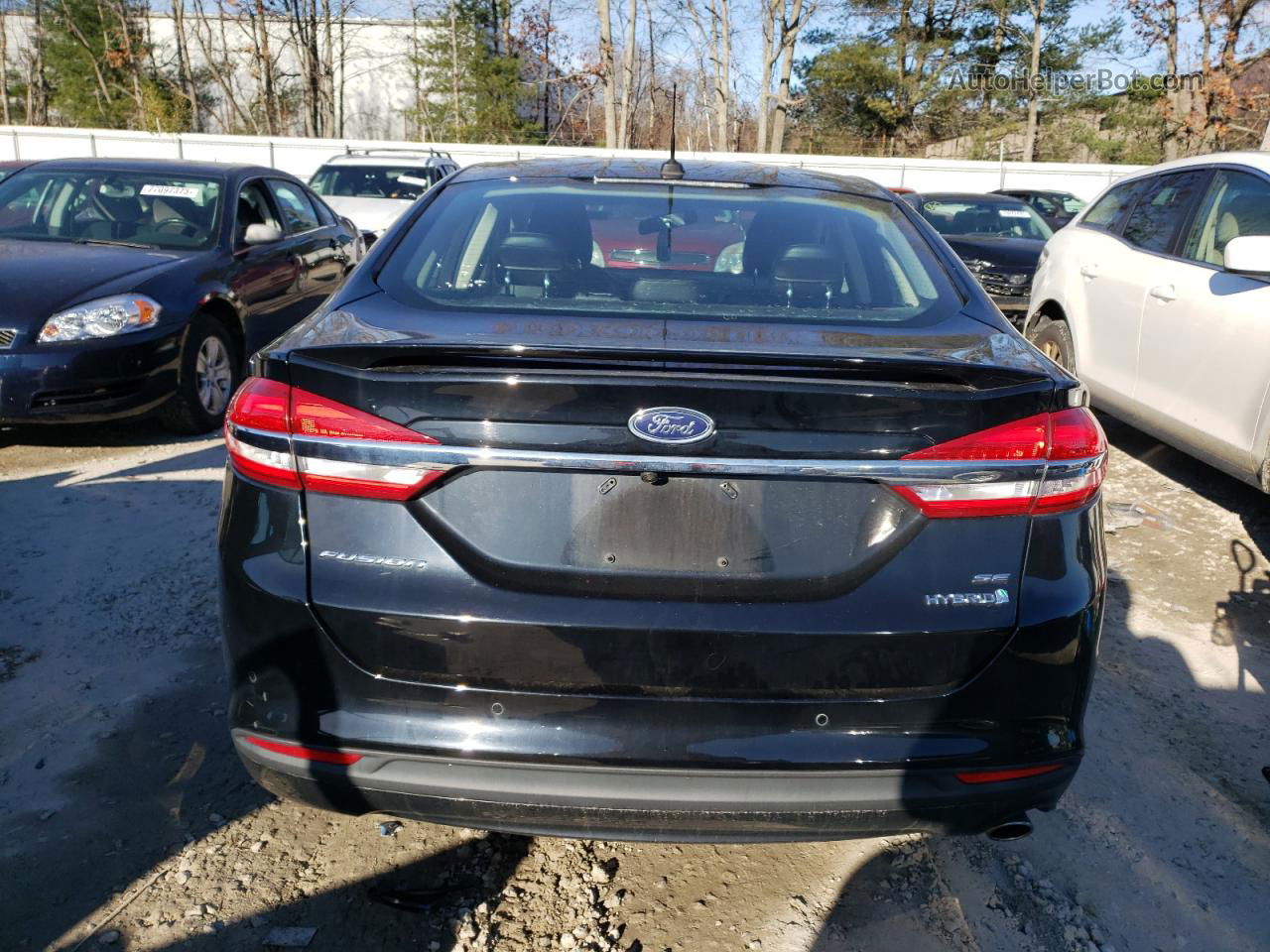 2018 Ford Fusion Se Hybrid Черный vin: 3FA6P0LU0JR178602