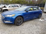 2018 Ford Fusion Se Hybrid Blue vin: 3FA6P0LU0JR269806