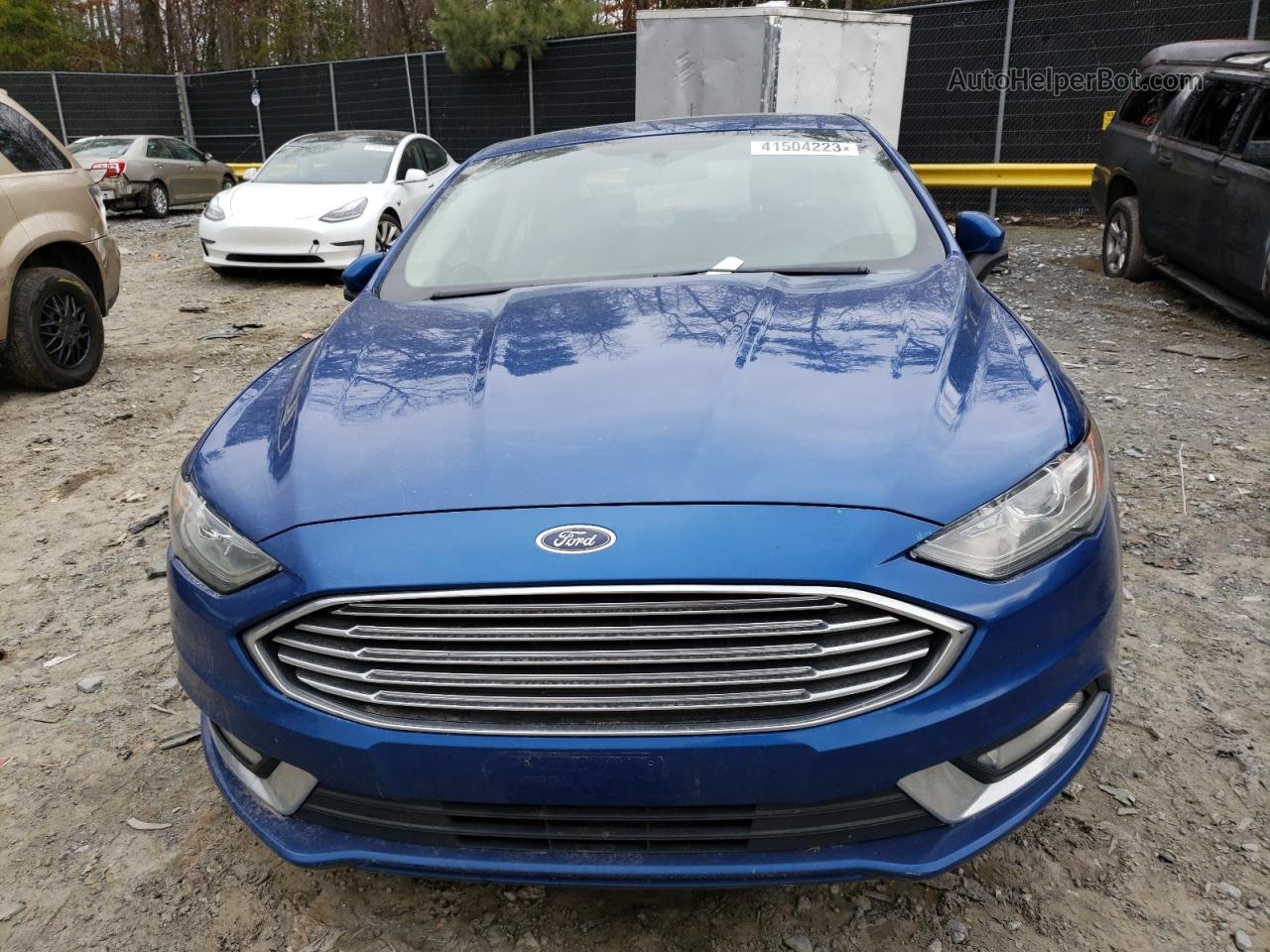 2018 Ford Fusion Se Hybrid Blue vin: 3FA6P0LU0JR269806