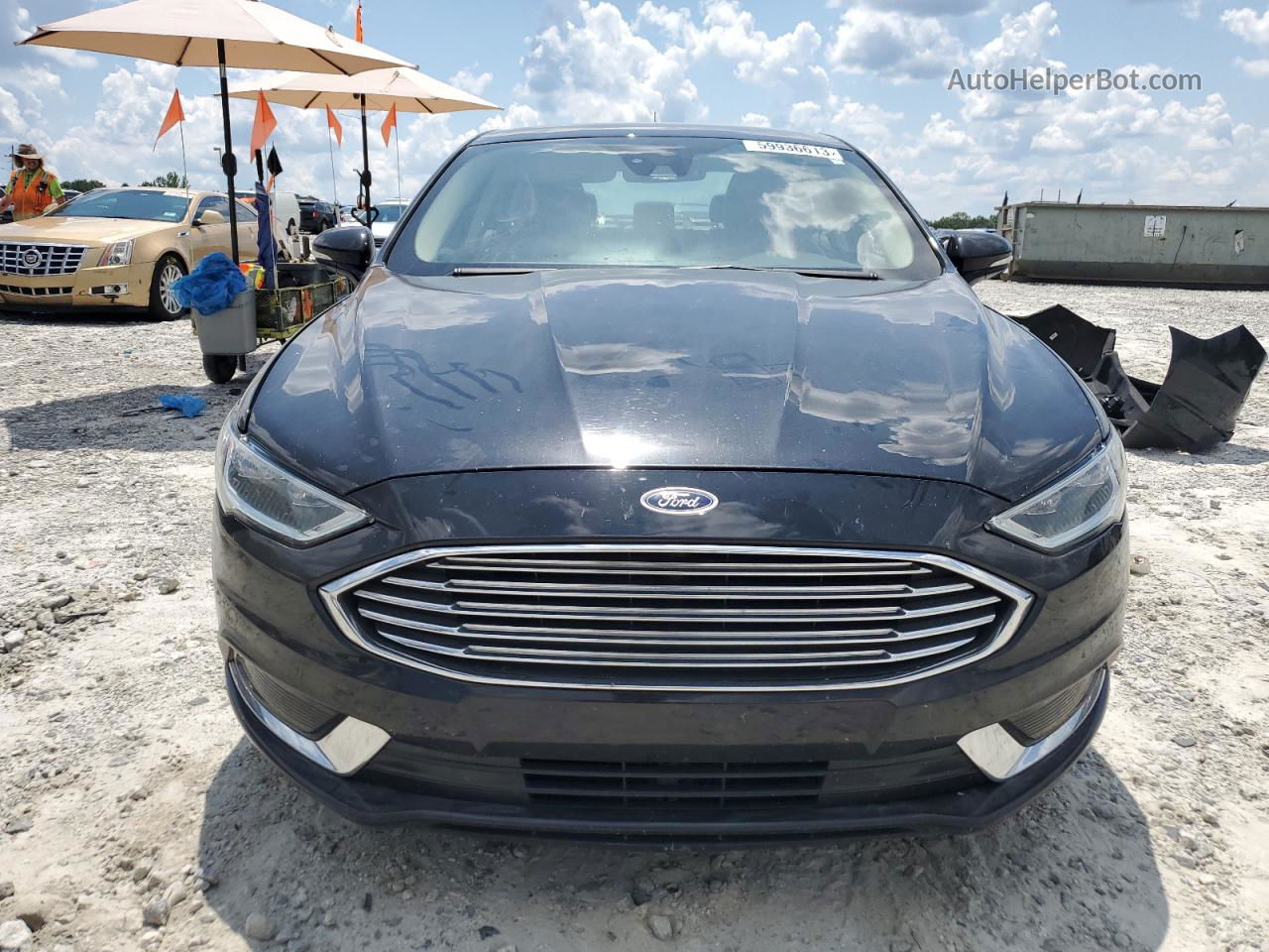 2018 Ford Fusion Se Hybrid Black vin: 3FA6P0LU0JR278537