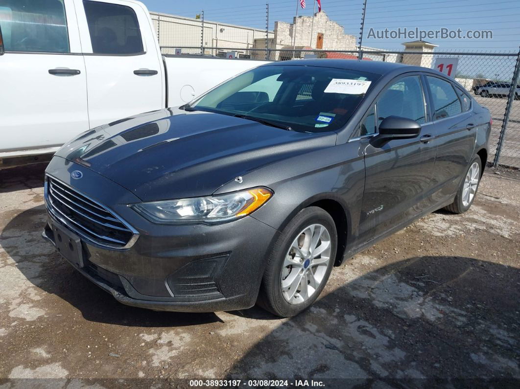 2019 Ford Fusion Hybrid Se Gray vin: 3FA6P0LU0KR105103