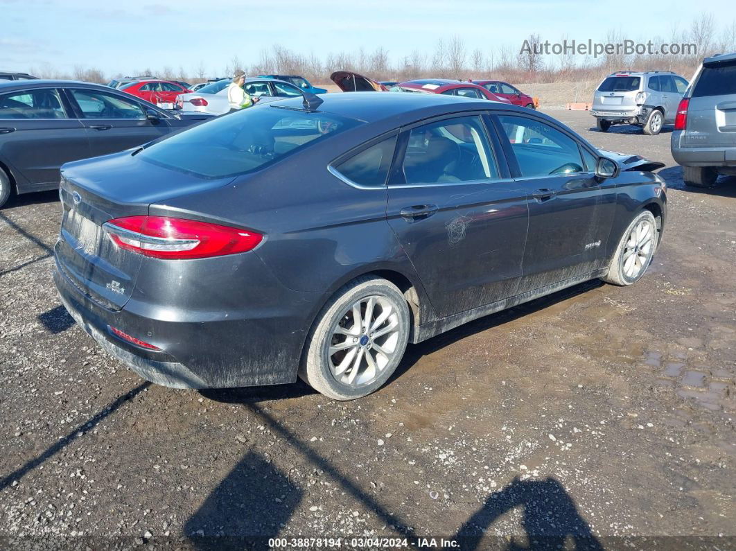 2019 Ford Fusion Hybrid Se Gray vin: 3FA6P0LU0KR109085