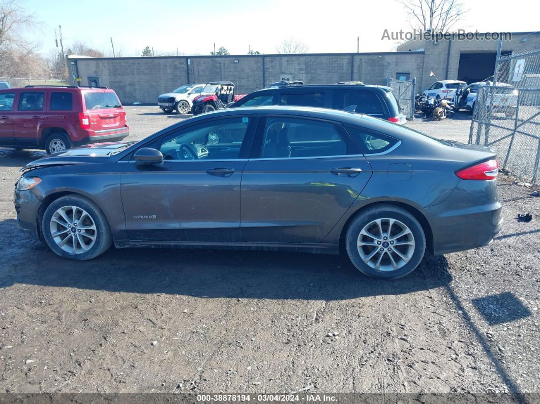 2019 Ford Fusion Hybrid Se Gray vin: 3FA6P0LU0KR109085