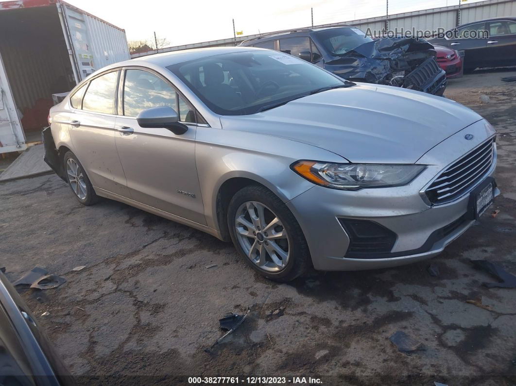 2019 Ford Fusion Hybrid Se Silver vin: 3FA6P0LU0KR121396