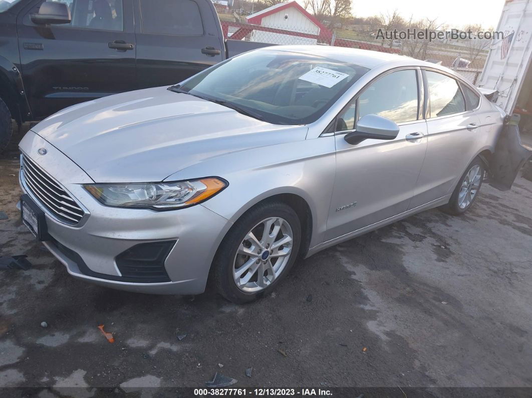 2019 Ford Fusion Hybrid Se Silver vin: 3FA6P0LU0KR121396