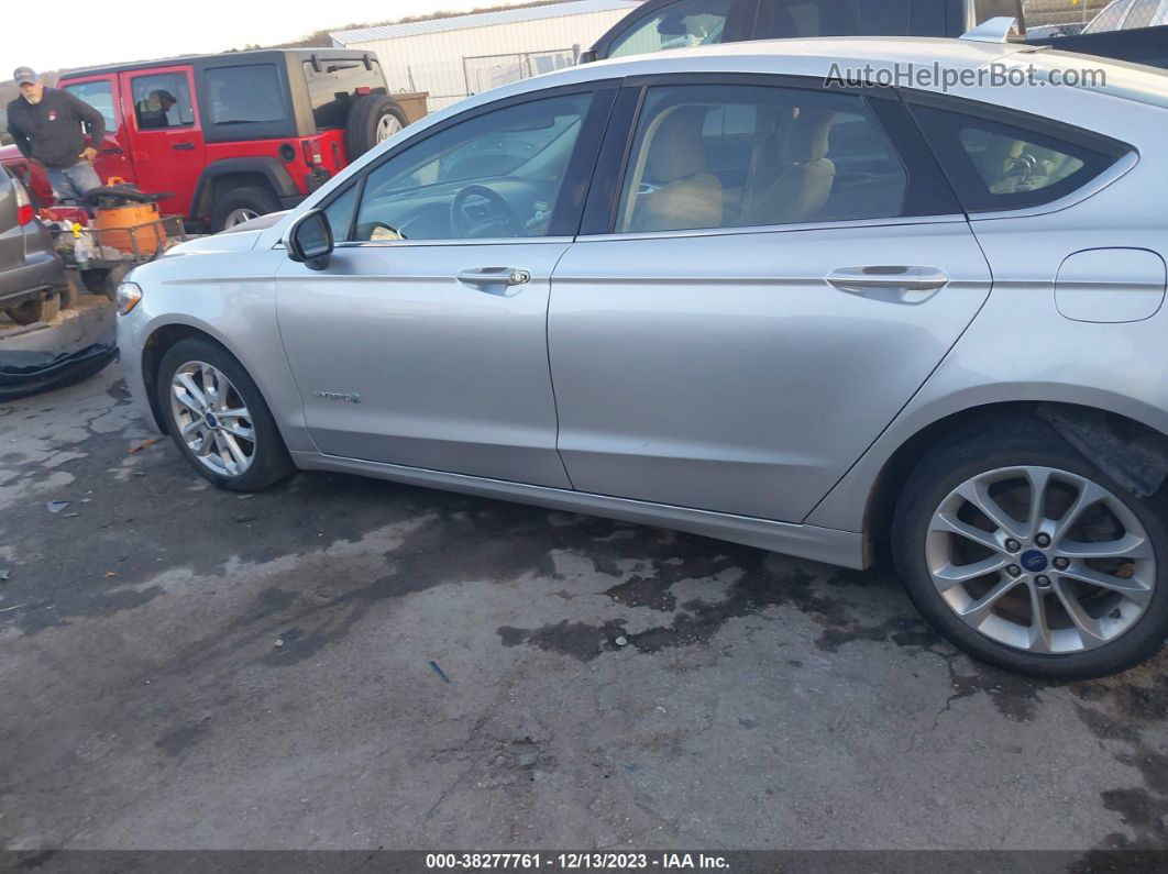 2019 Ford Fusion Hybrid Se Silver vin: 3FA6P0LU0KR121396