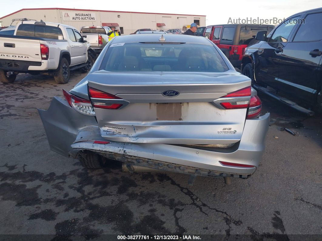 2019 Ford Fusion Hybrid Se Silver vin: 3FA6P0LU0KR121396