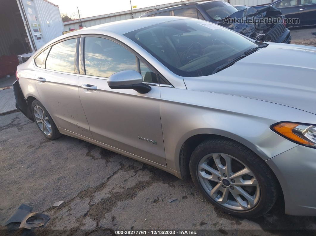 2019 Ford Fusion Hybrid Se Silver vin: 3FA6P0LU0KR121396