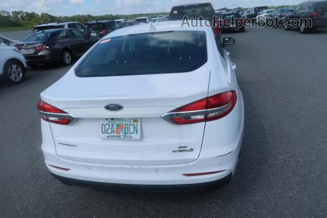 2019 Ford Fusion Hybrid Se White vin: 3FA6P0LU0KR137470