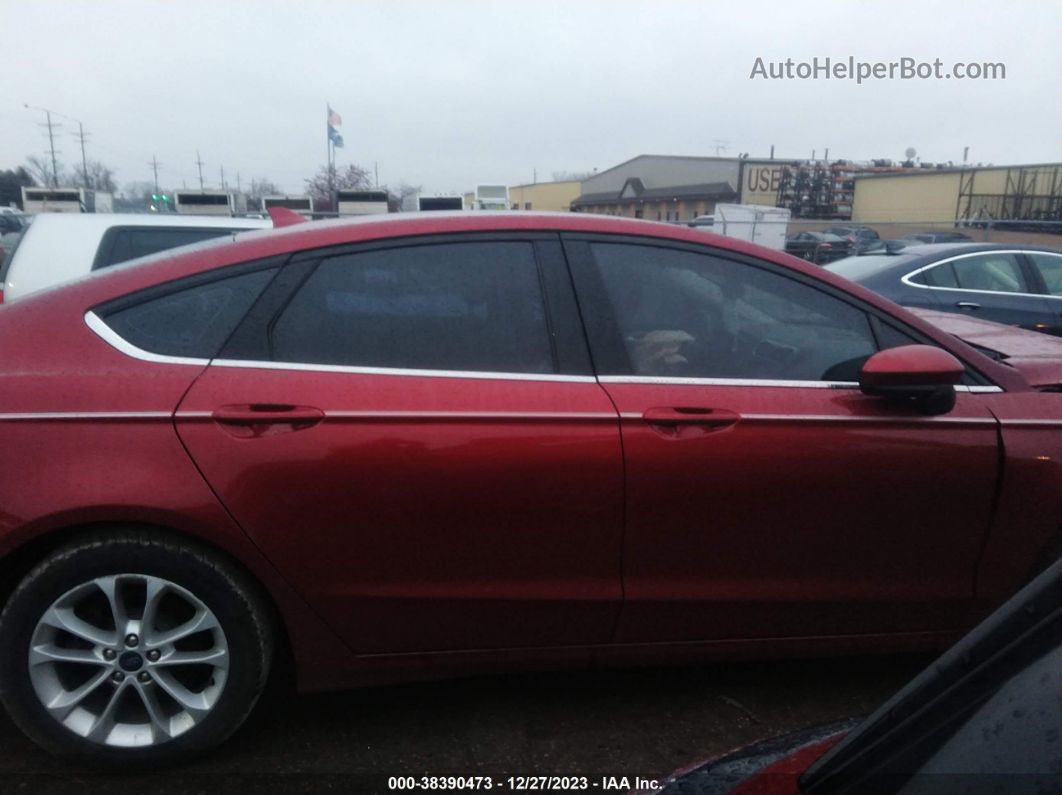 2019 Ford Fusion Hybrid Se Maroon vin: 3FA6P0LU0KR168704