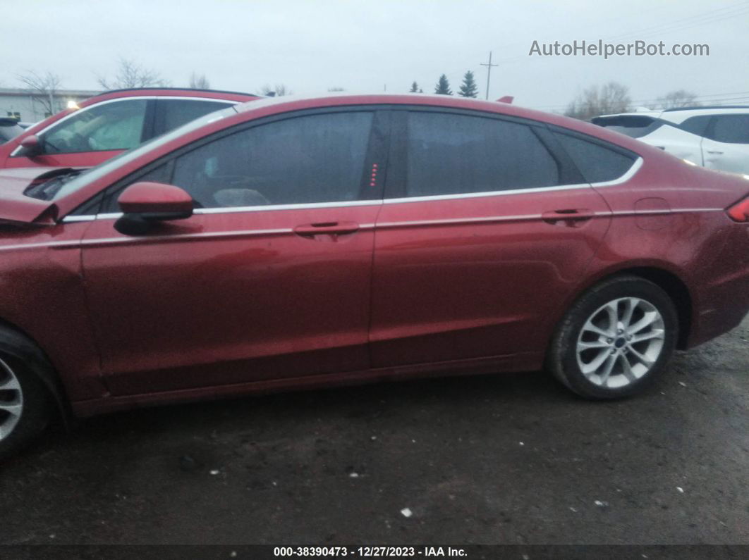 2019 Ford Fusion Hybrid Se Maroon vin: 3FA6P0LU0KR168704