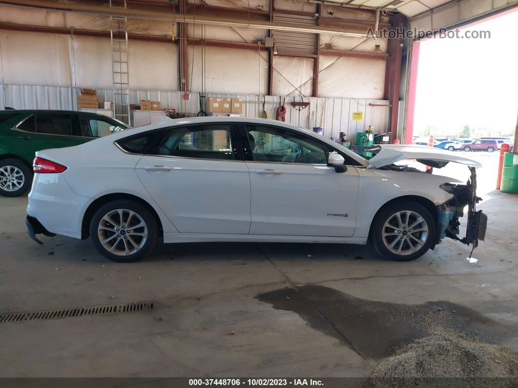 2019 Ford Fusion Hybrid Se White vin: 3FA6P0LU0KR169416