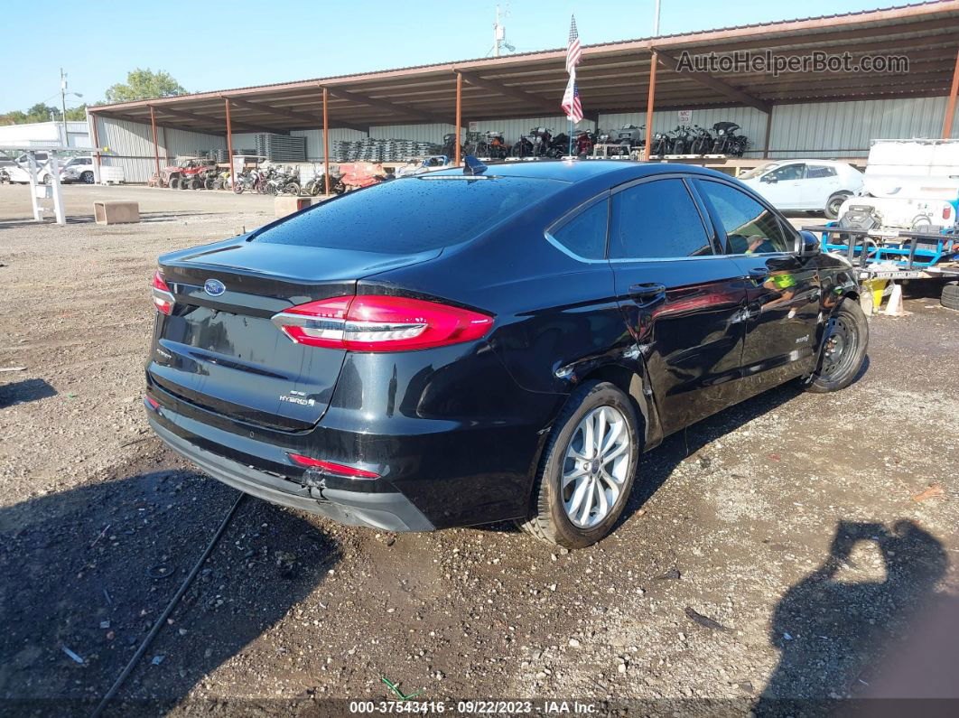 2019 Ford Fusion Hybrid Se Black vin: 3FA6P0LU0KR204908