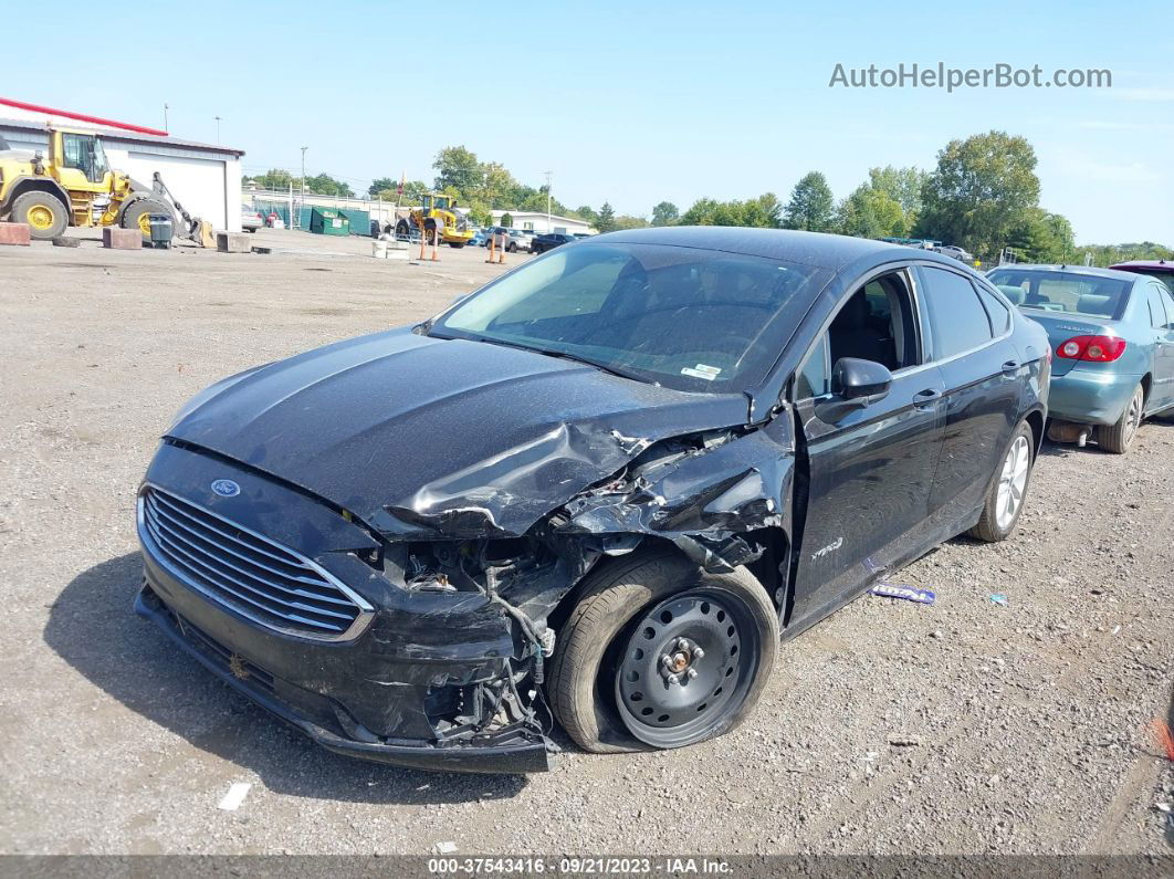 2019 Ford Fusion Hybrid Se Black vin: 3FA6P0LU0KR204908