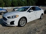 2019 Ford Fusion Se White vin: 3FA6P0LU0KR206206