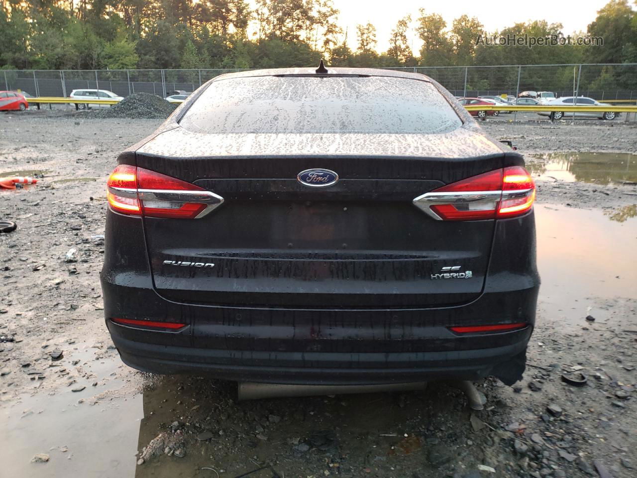 2019 Ford Fusion Se Black vin: 3FA6P0LU0KR241439