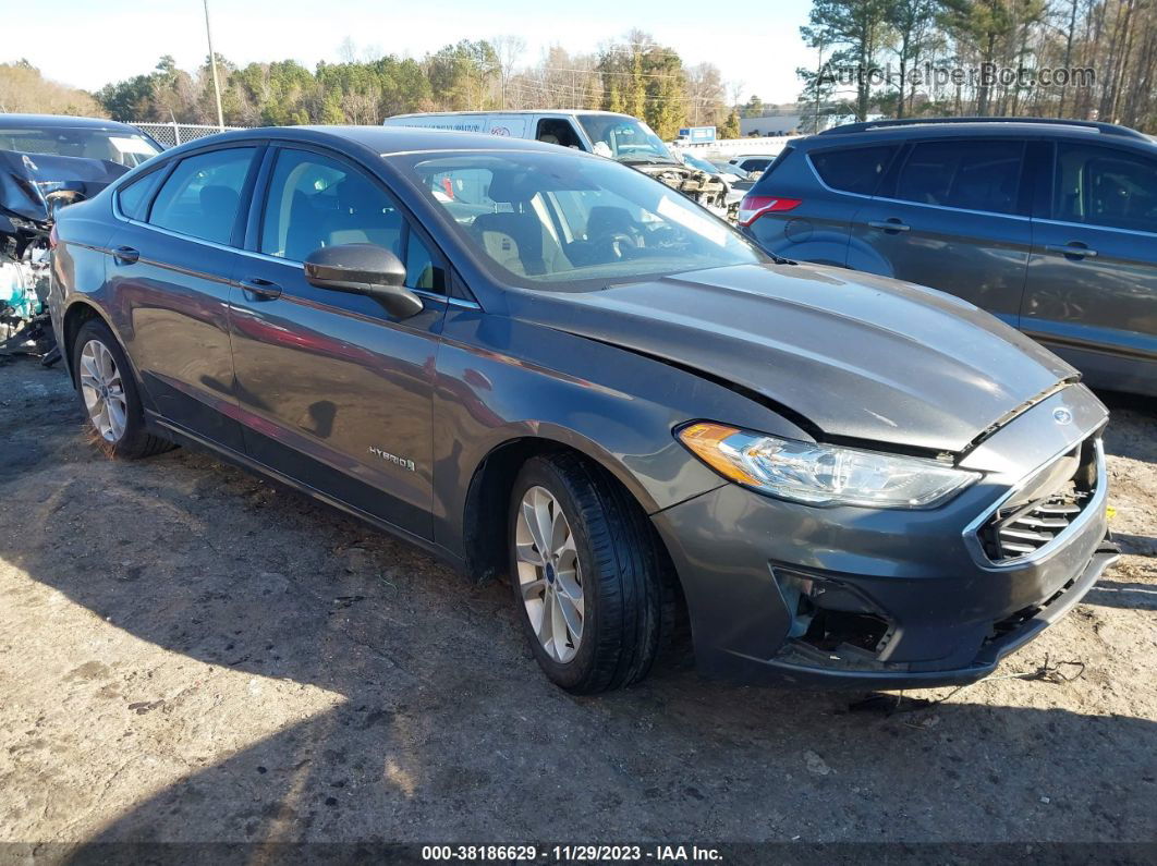 2019 Ford Fusion Hybrid Se Gray vin: 3FA6P0LU0KR285702