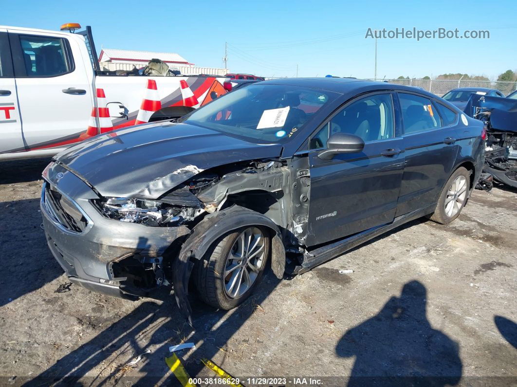 2019 Ford Fusion Hybrid Se Gray vin: 3FA6P0LU0KR285702