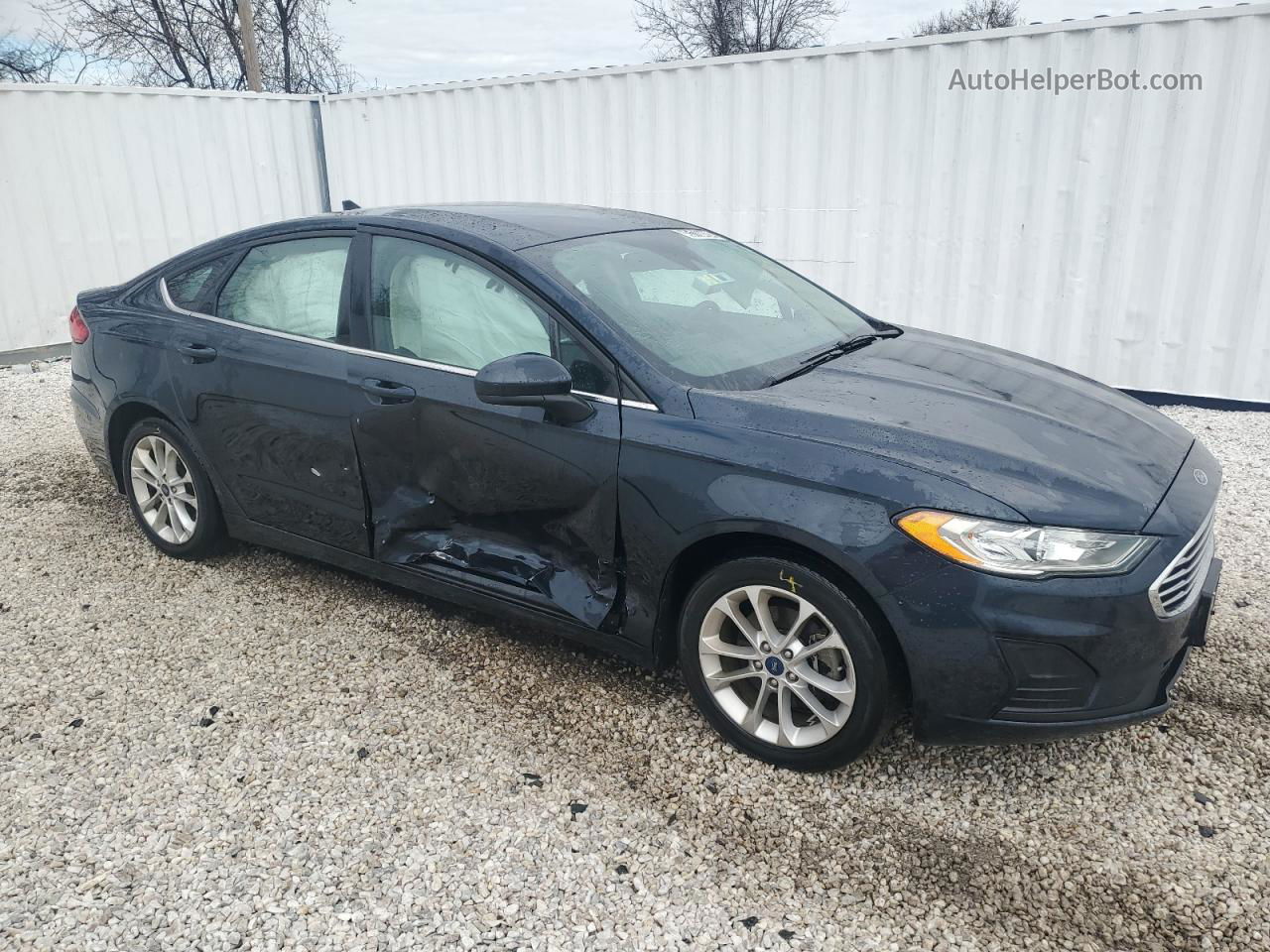 2020 Ford Fusion Se Blue vin: 3FA6P0LU0LR106463