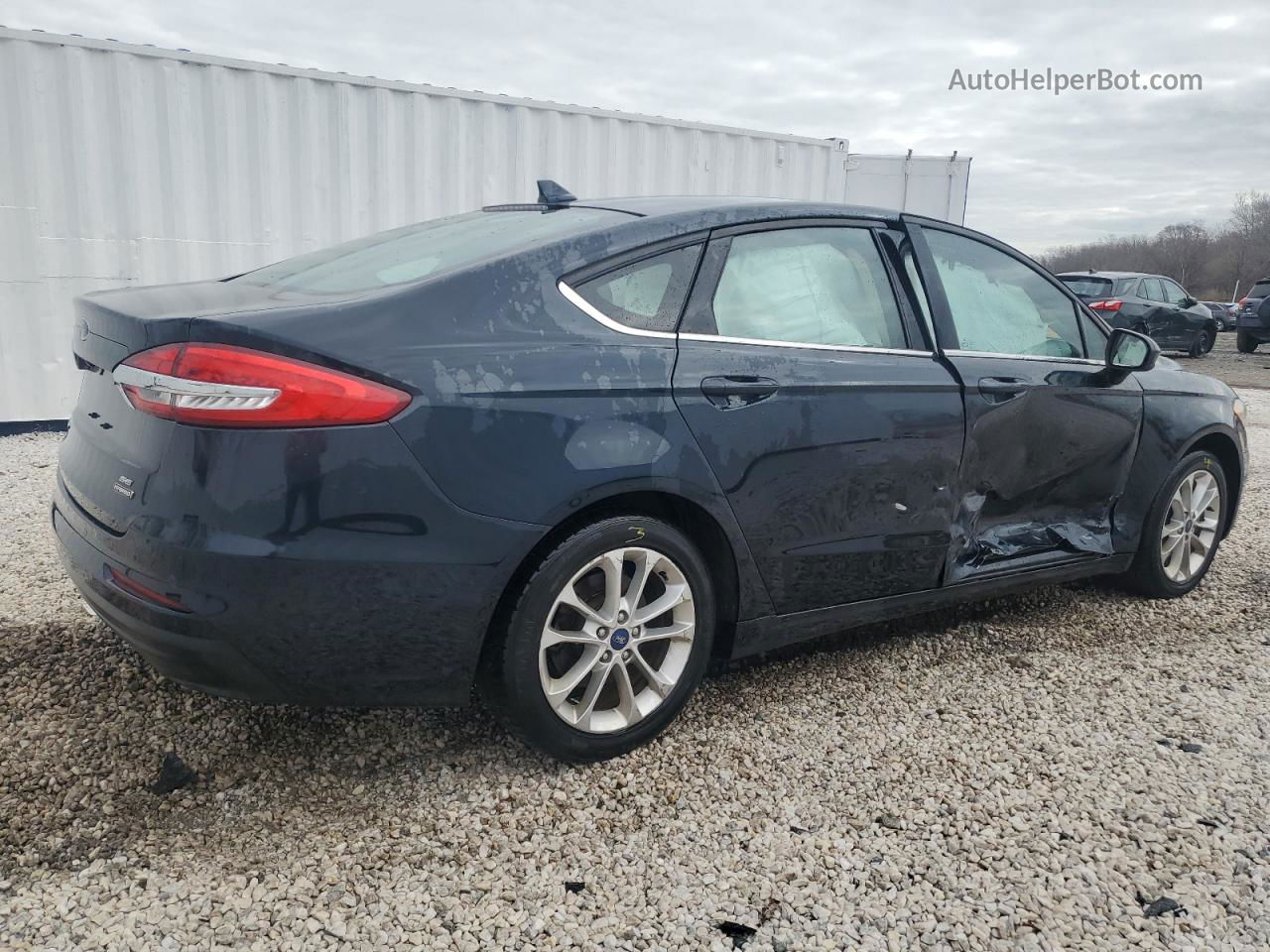 2020 Ford Fusion Se Blue vin: 3FA6P0LU0LR106463