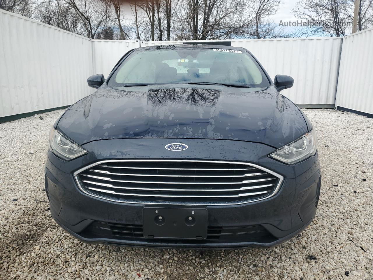 2020 Ford Fusion Se Синий vin: 3FA6P0LU0LR106463