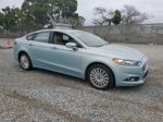 2013 Ford Fusion Se Hybrid Бирюзовый vin: 3FA6P0LU1DR142826