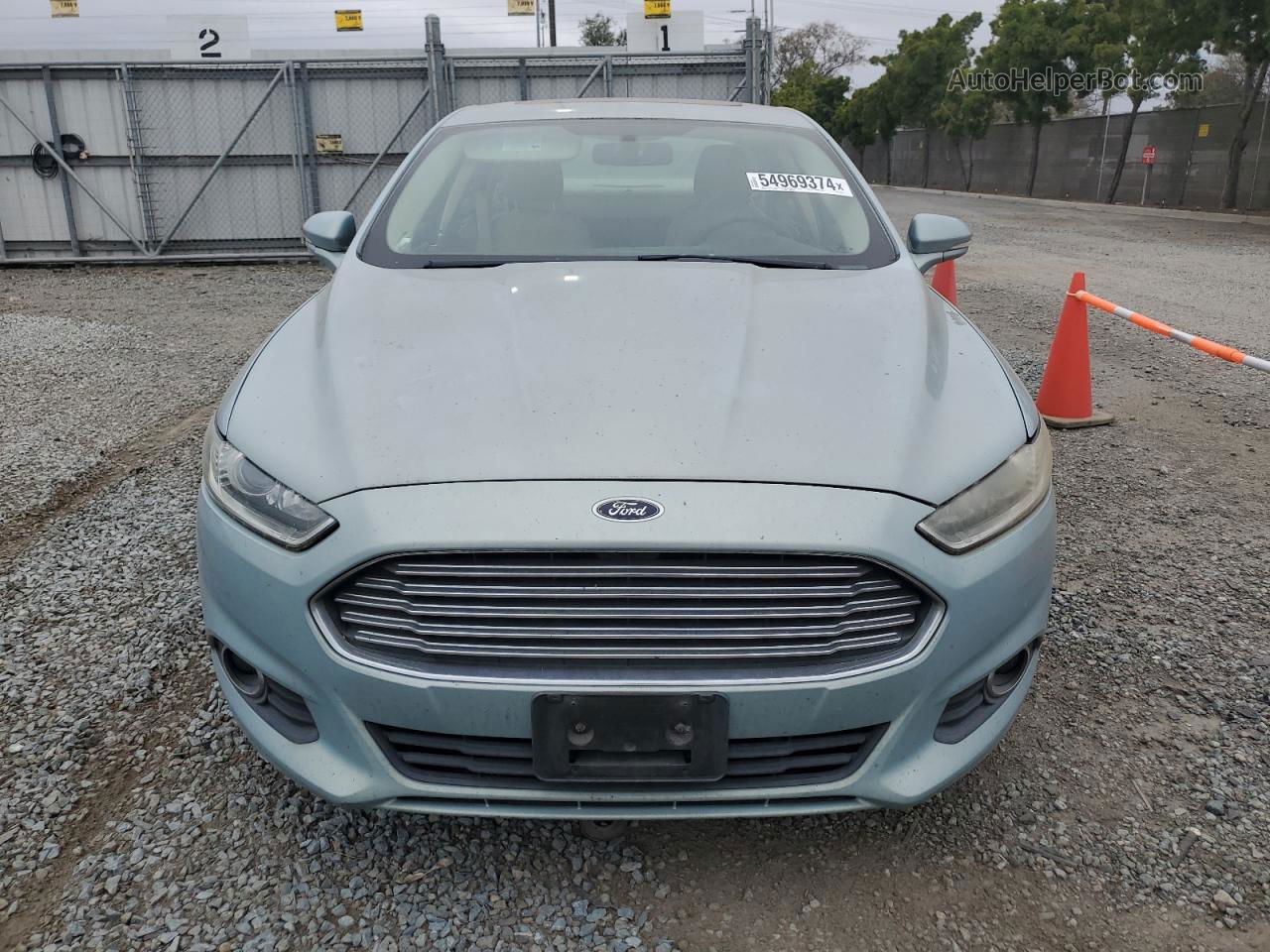 2013 Ford Fusion Se Hybrid Бирюзовый vin: 3FA6P0LU1DR142826