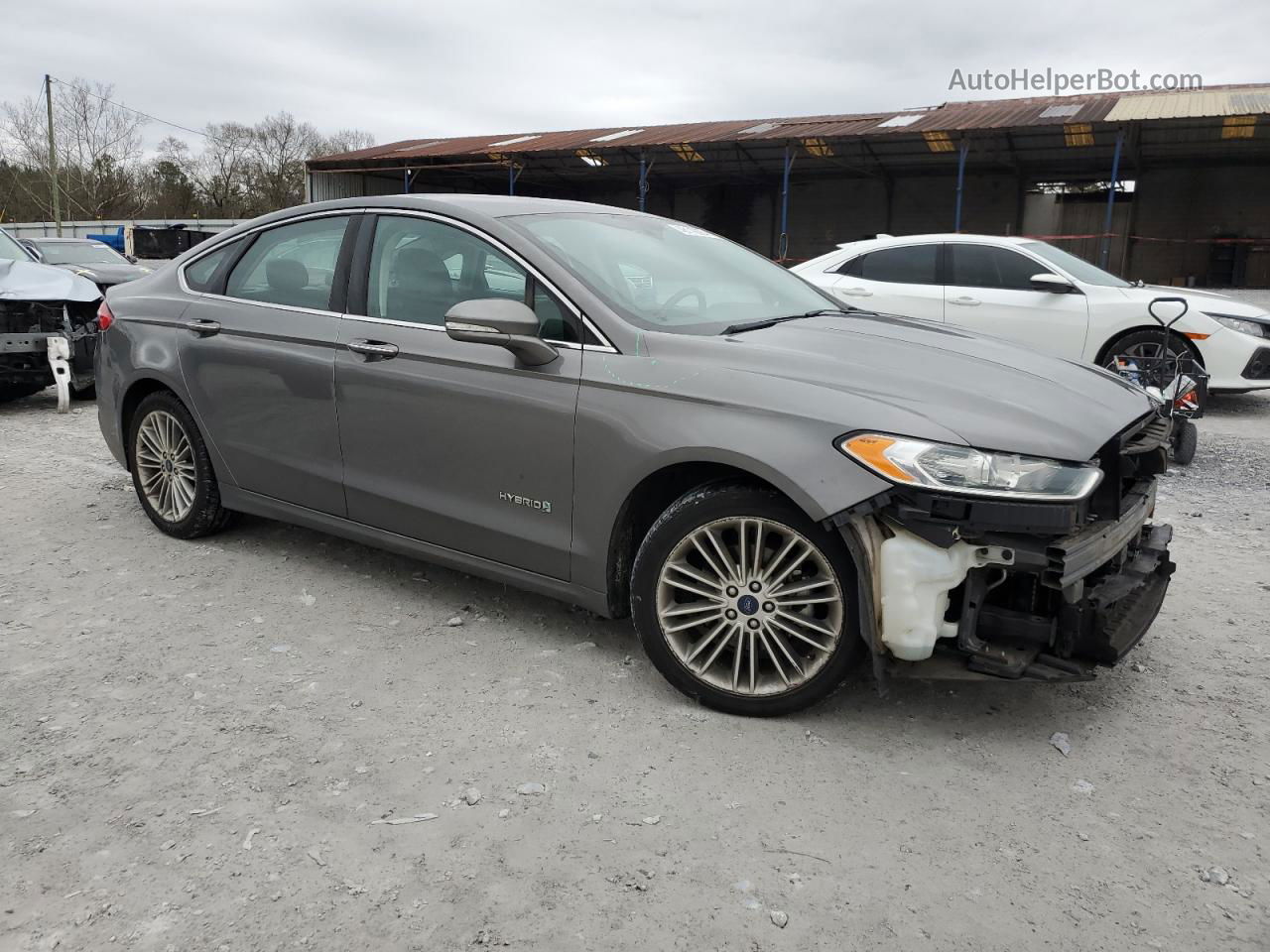 2014 Ford Fusion Se Hybrid Угольный vin: 3FA6P0LU1ER281744