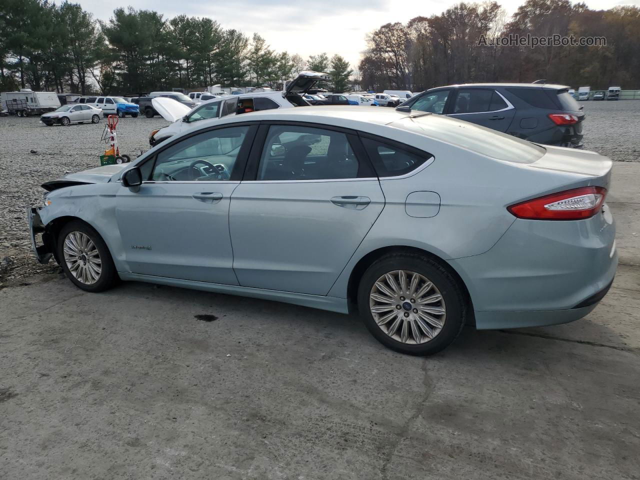 2014 Ford Fusion Se Hybrid Blue vin: 3FA6P0LU1ER335897