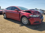 2015 Ford Fusion Se Hybrid Maroon vin: 3FA6P0LU1FR182908