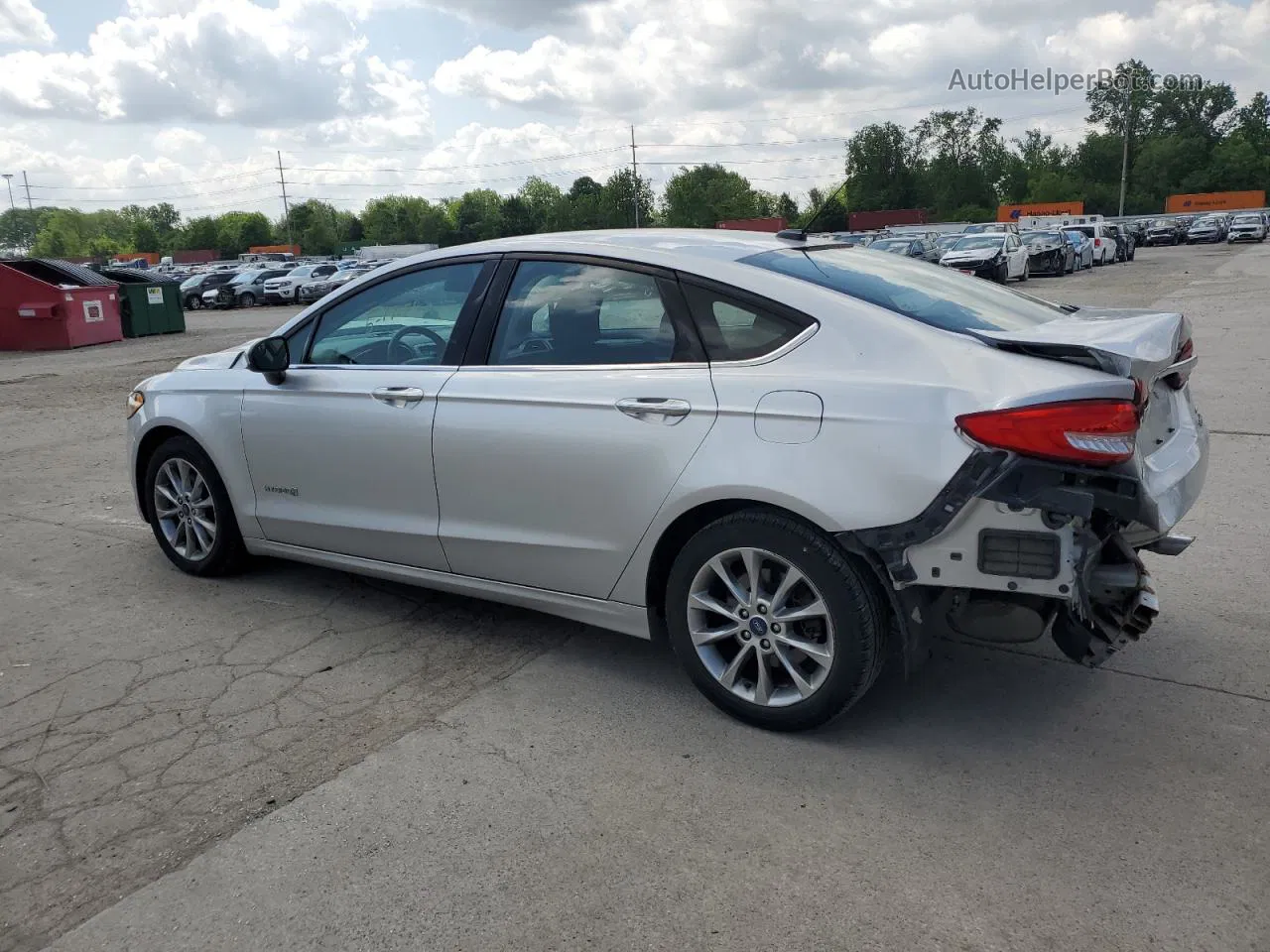 2017 Ford Fusion Se Hybrid Silver vin: 3FA6P0LU1HR310518