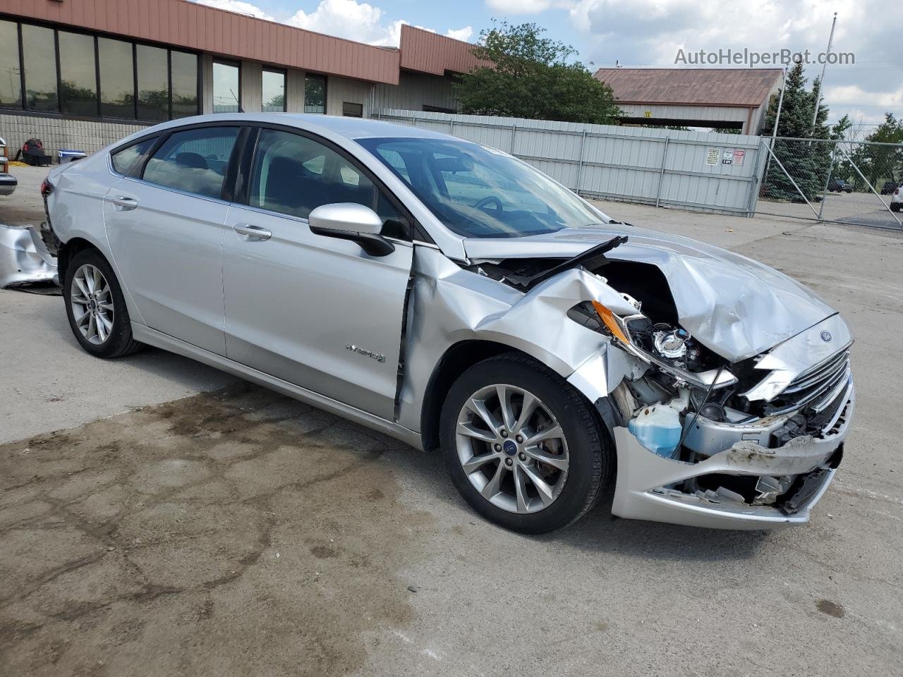 2017 Ford Fusion Se Hybrid Silver vin: 3FA6P0LU1HR310518