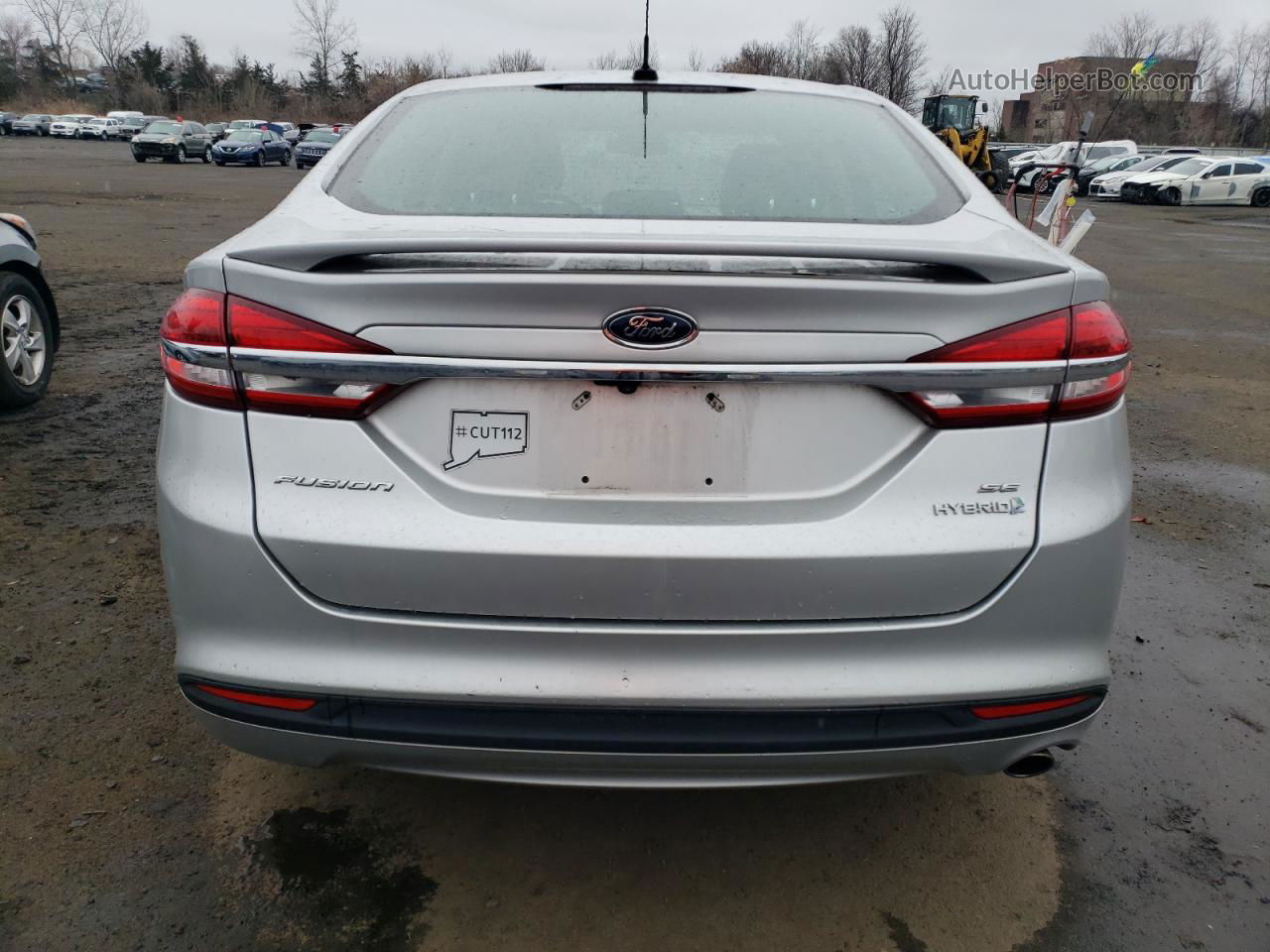 2018 Ford Fusion Se Hybrid Silver vin: 3FA6P0LU1JR138013