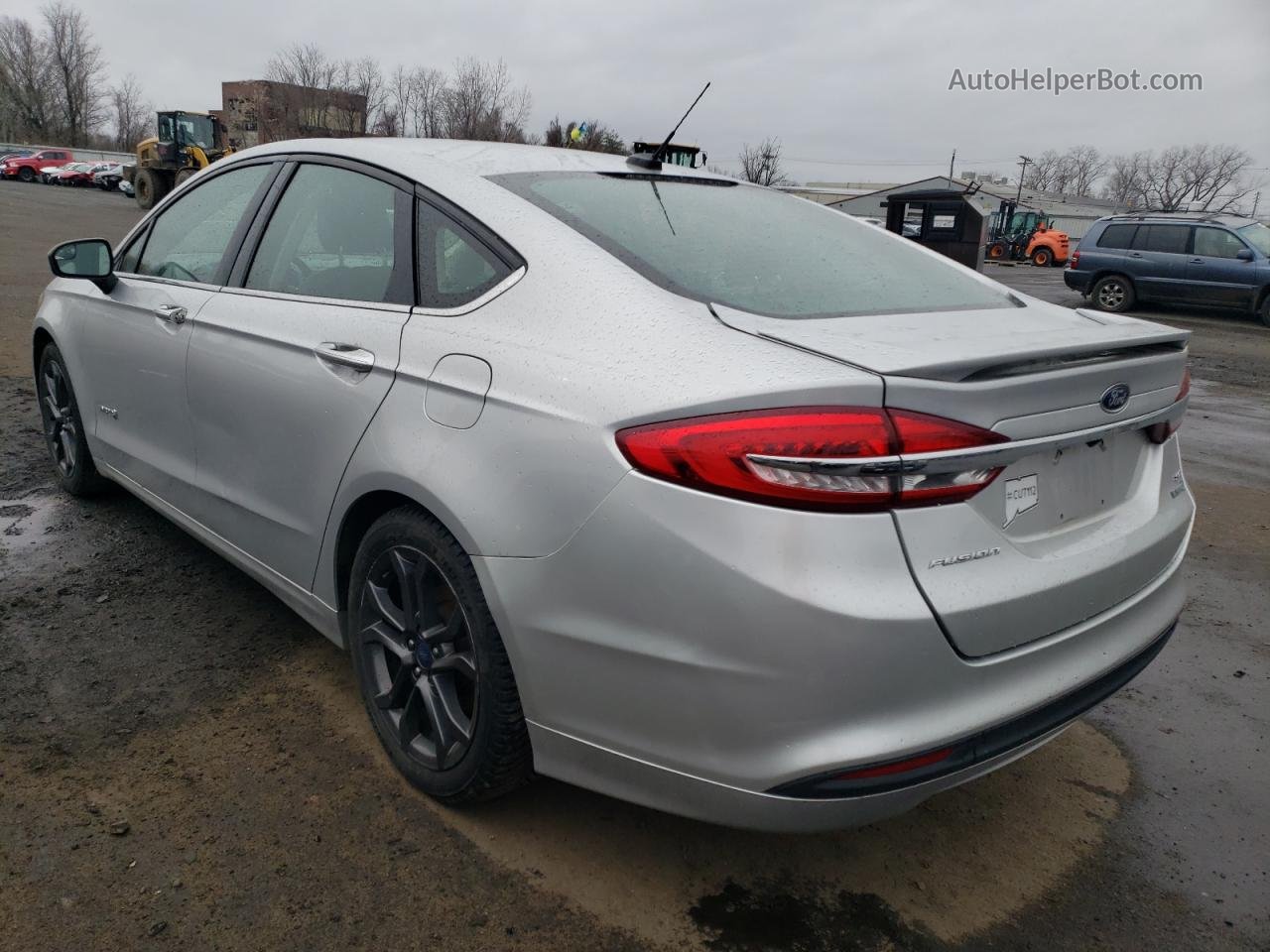 2018 Ford Fusion Se Hybrid Silver vin: 3FA6P0LU1JR138013