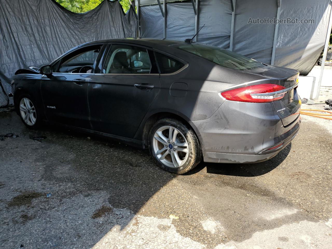 2018 Ford Fusion Se Hybrid Серый vin: 3FA6P0LU1JR207346