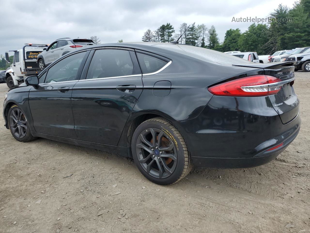 2018 Ford Fusion Se Hybrid Black vin: 3FA6P0LU1JR219772