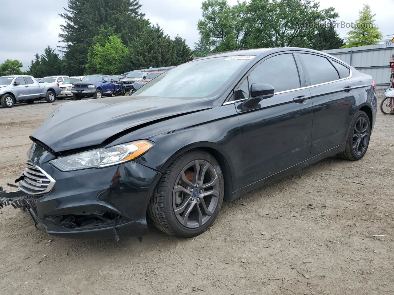 2018 Ford Fusion Se Hybrid Black vin: 3FA6P0LU1JR219772