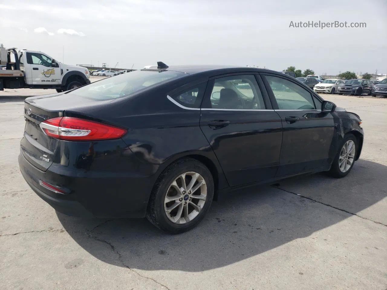 2019 Ford Fusion Se Black vin: 3FA6P0LU1KR121889