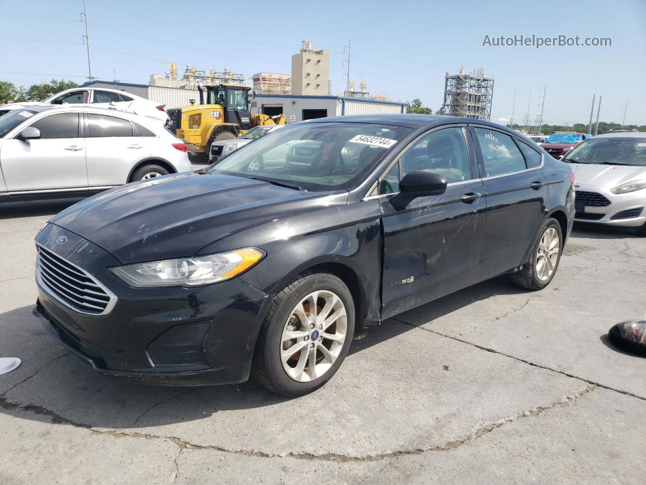 2019 Ford Fusion Se Black vin: 3FA6P0LU1KR121889