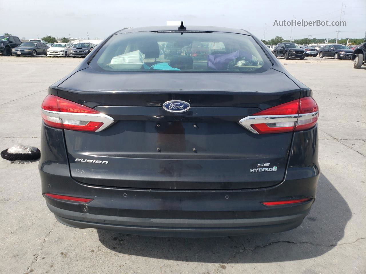 2019 Ford Fusion Se Black vin: 3FA6P0LU1KR121889