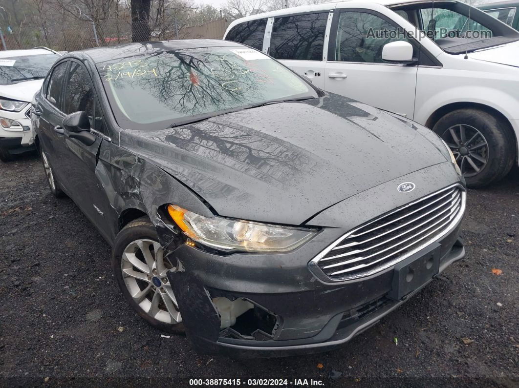 2019 Ford Fusion Hybrid Se Gray vin: 3FA6P0LU1KR124243