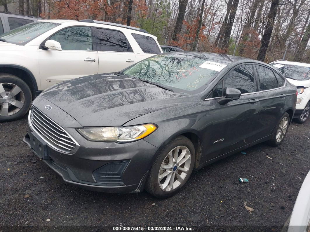 2019 Ford Fusion Hybrid Se Gray vin: 3FA6P0LU1KR124243