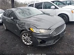 2019 Ford Fusion Hybrid Se Gray vin: 3FA6P0LU1KR124243