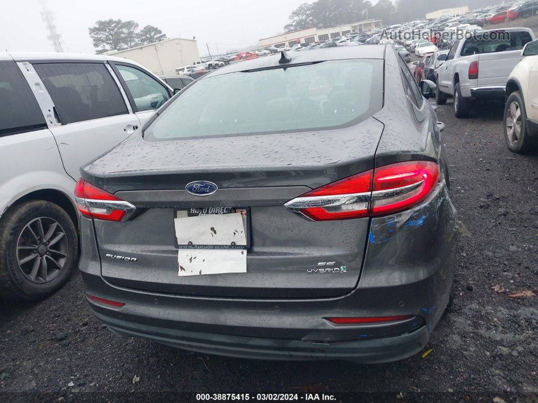 2019 Ford Fusion Hybrid Se Gray vin: 3FA6P0LU1KR124243